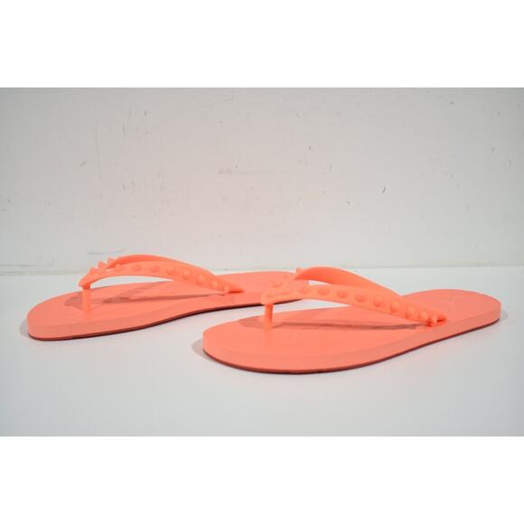 Christian Louboutin Mens Loubi Flip Flop Spikes Flat Drag Thong Sandal 44 11